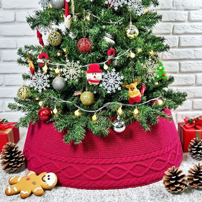 Soft Festive Holiday Tree Skirt – Warm Winter Decoration Base - Halri