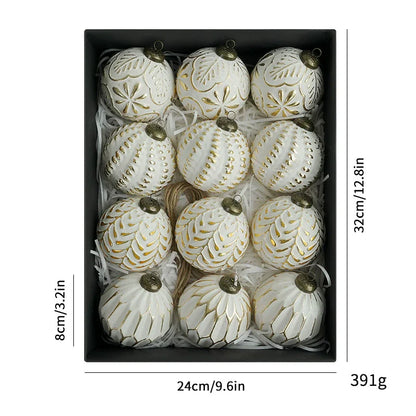 Vintage Holiday Glass Ball Ornaments Set - Halri