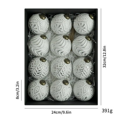 Vintage Holiday Glass Ball Ornaments Set