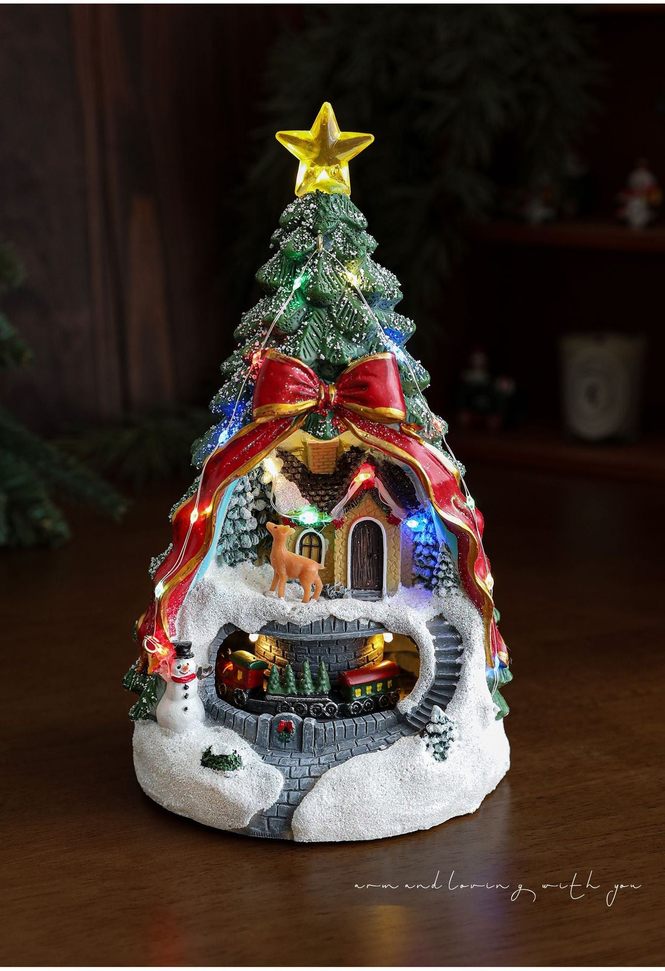 Colorful Musical LED Christmas Tree Music Box