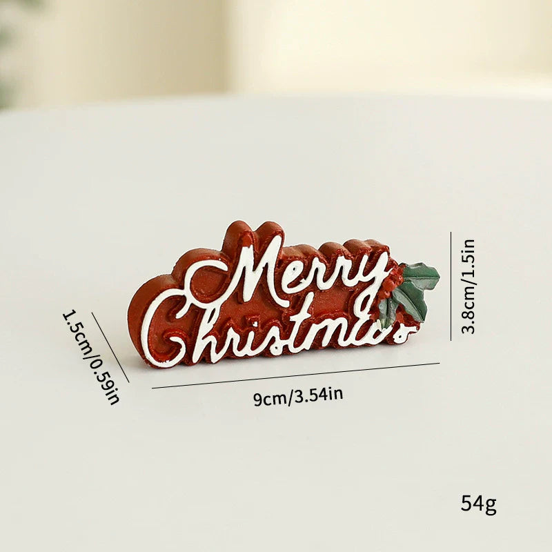 Colorful Miniature Holiday Scene Ornament