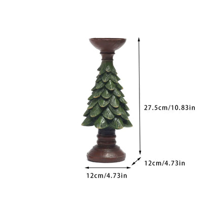 Fresh Pinecone Holiday Candle Holder Decoration
