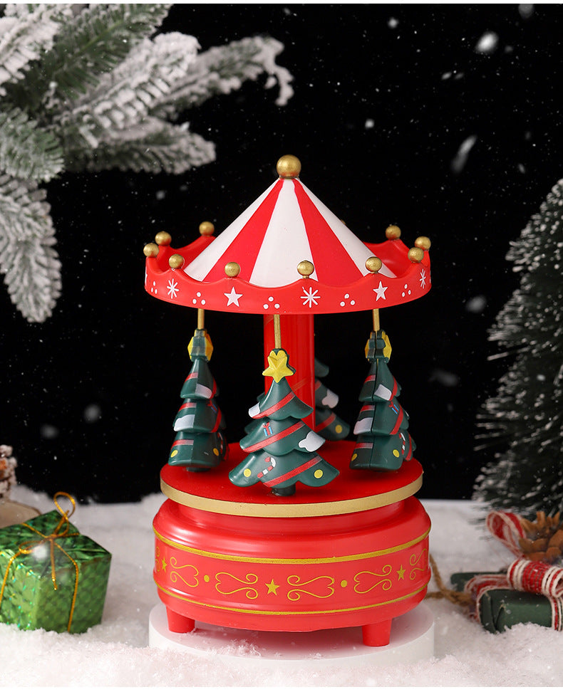 Spinning Musical Holiday Tree Decoration Ornament