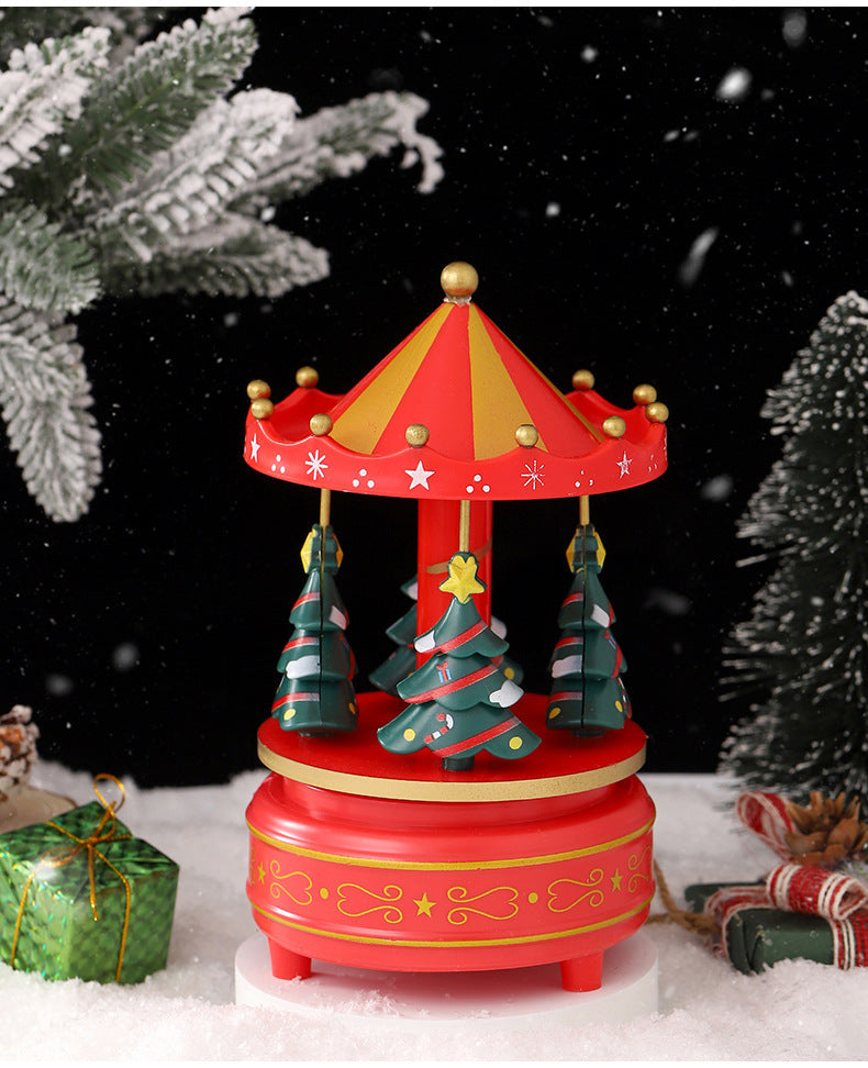 Spinning Musical Holiday Tree Decoration Ornament