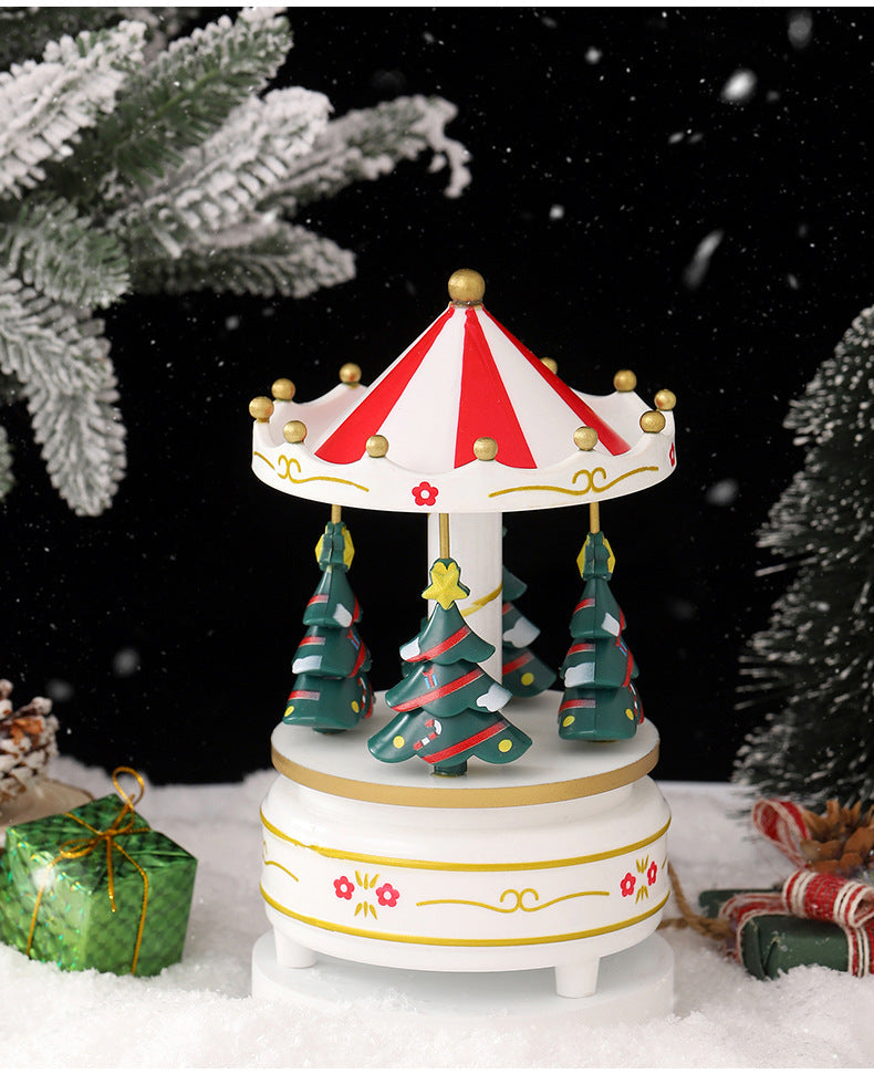 Spinning Musical Holiday Tree Decoration Ornament