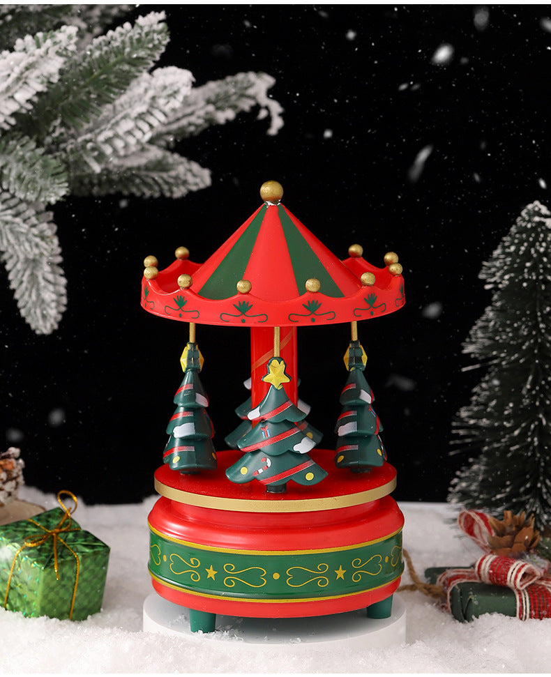 Spinning Musical Holiday Tree Decoration Ornament