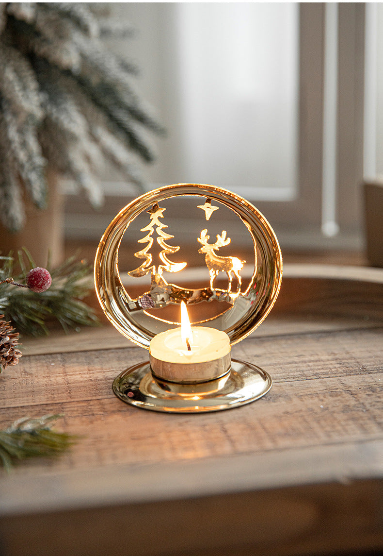 Metallic LED Holiday Lantern Decoration - Halri