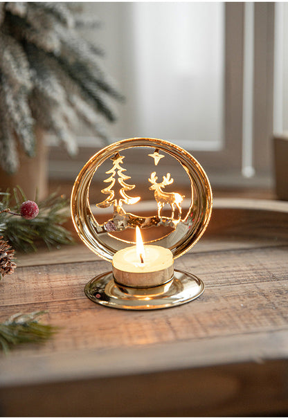 Metallic LED Holiday Lantern Decoration - Halri