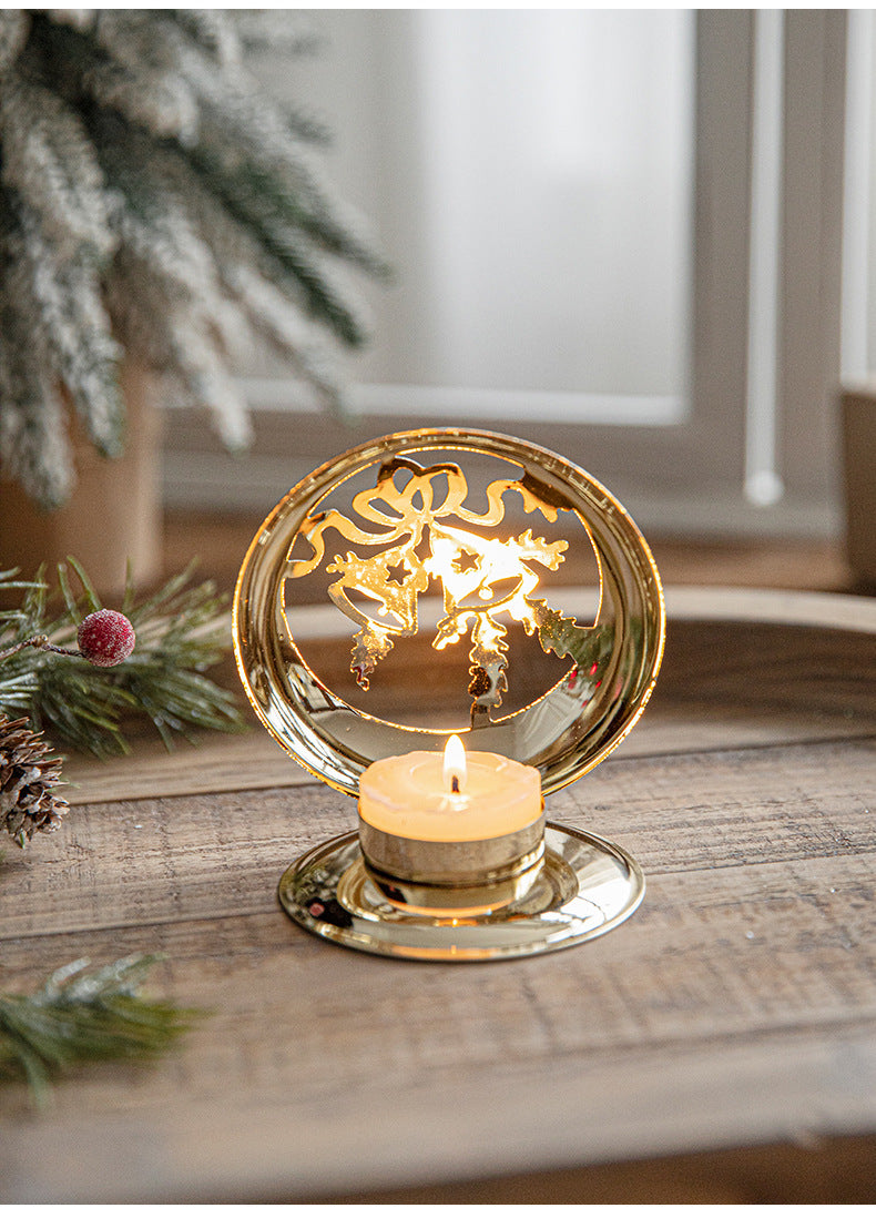 Metallic LED Holiday Lantern Decoration