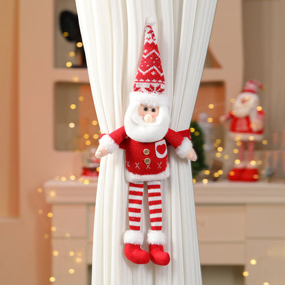 Festive Red Santa Figure Curtain Tieback