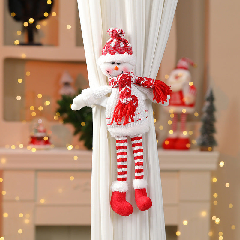 Festive Red Santa Figure Curtain Tieback
