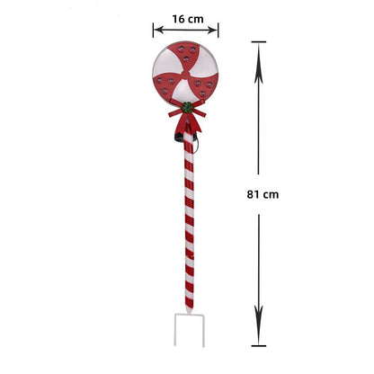 Colorful Metal Solar Powered Yard Decoration Stake