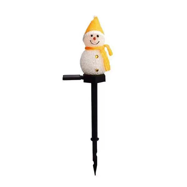 Colorful Solar Powered Snowman Yard Light - Halri