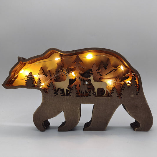 Rustic Forest Animal Holiday Ornament - Halri