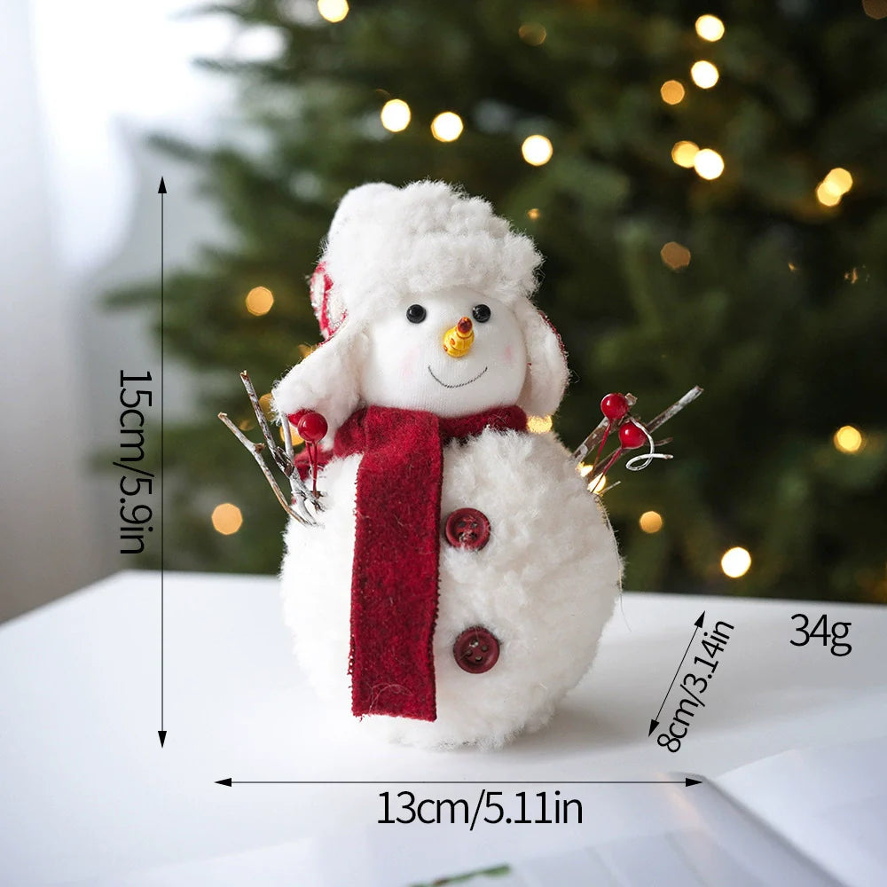 Soft Christmas Snowman Figurine Decoration