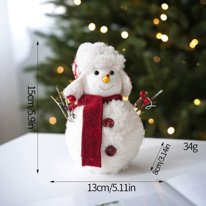Soft Christmas Snowman Figurine Decoration