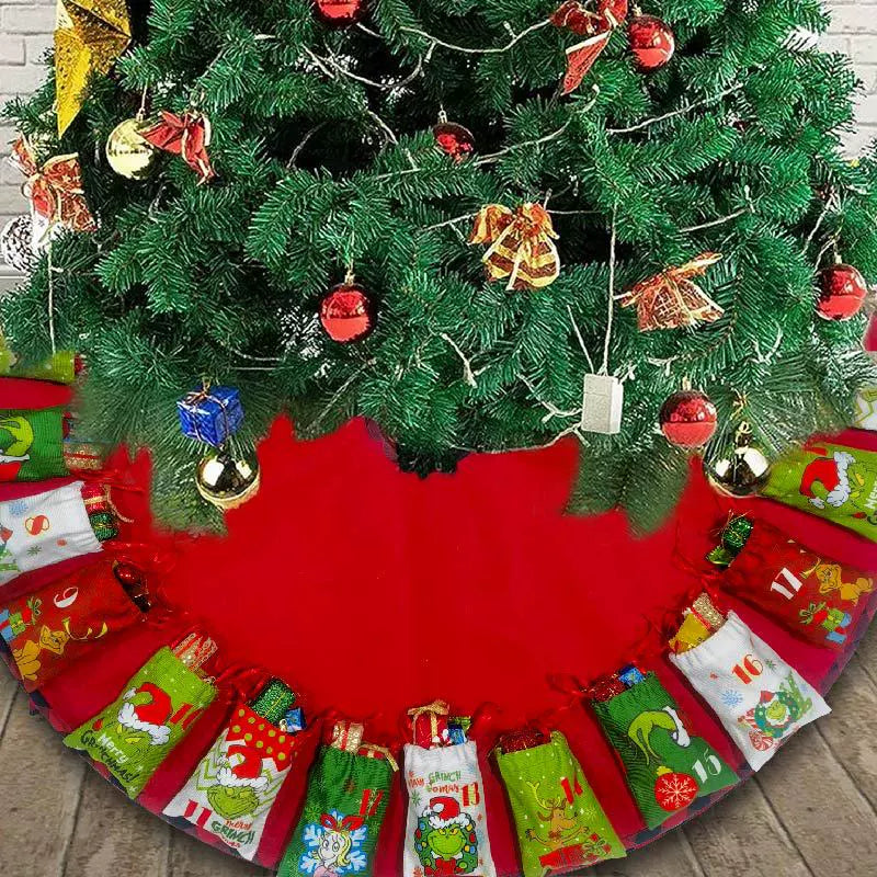 Fun Holiday Tree Skirt Gift Storage Bag - Halri
