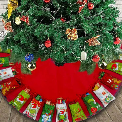 Fun Holiday Tree Skirt Gift Storage Bag - Halri