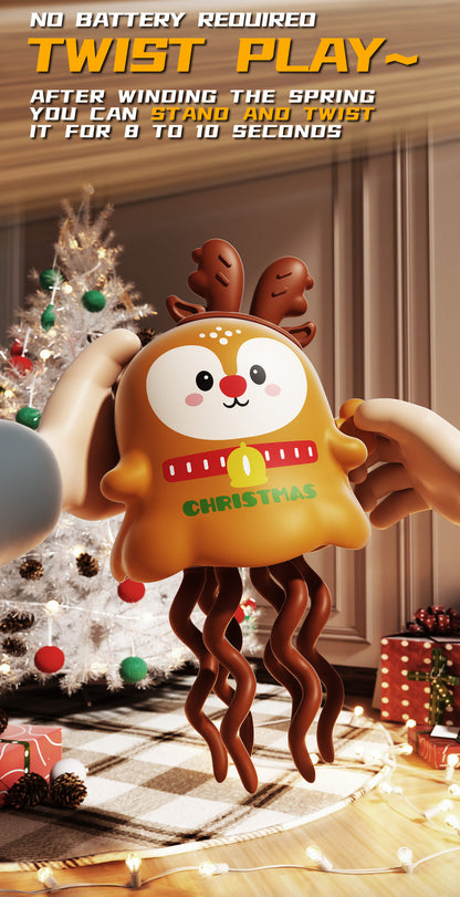 Fun Animated Reindeer Musical Figurine Toy
