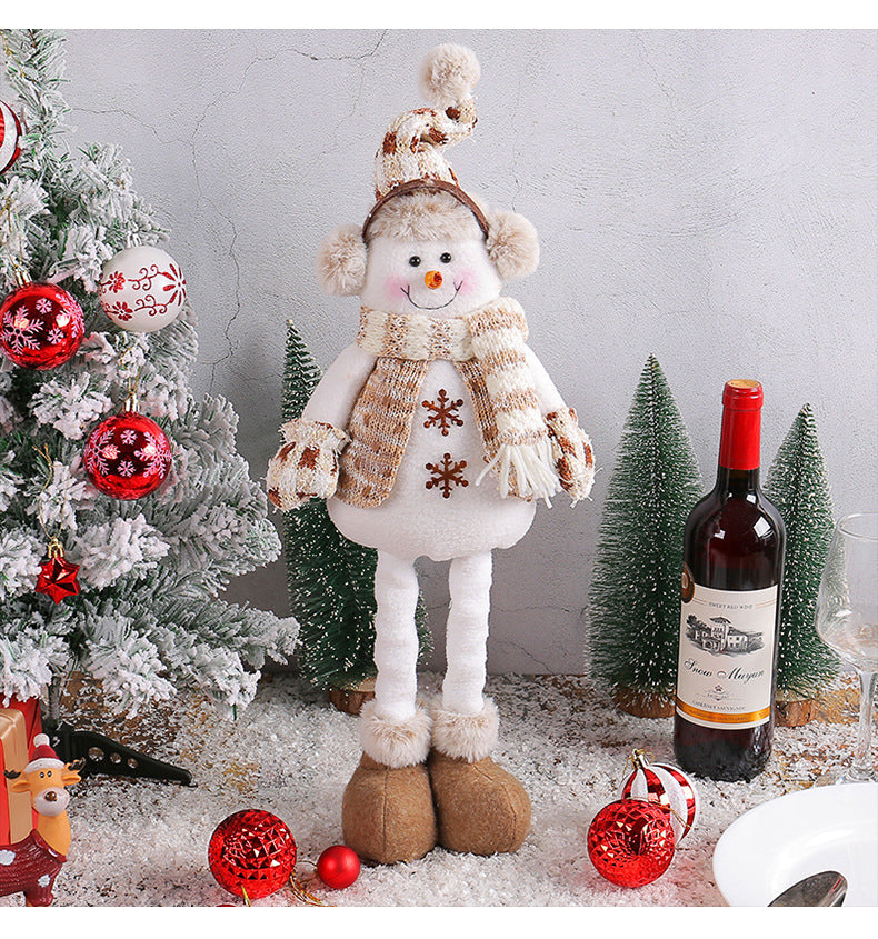 Cozy Winter Snowman Christmas Figurine Toy - Halri