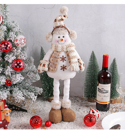 Cozy Winter Snowman Christmas Figurine Toy - Halri