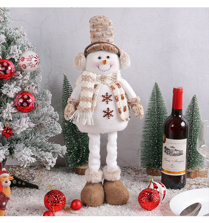 Cozy Winter Snowman Christmas Figurine Toy