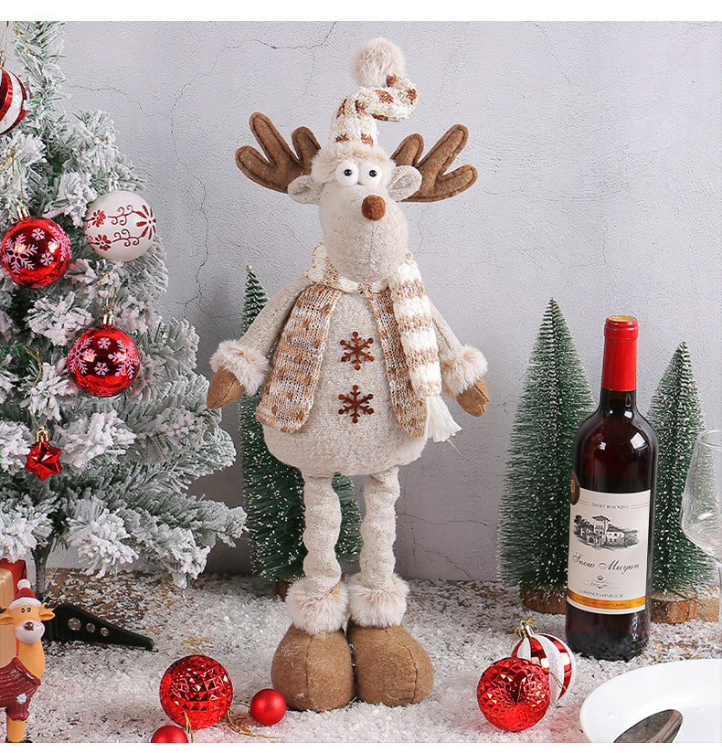 Cozy Winter Snowman Christmas Figurine Toy