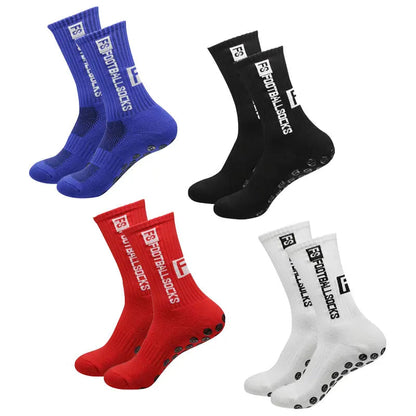 High Quality 4 Pack Football Socks with Grip Soles