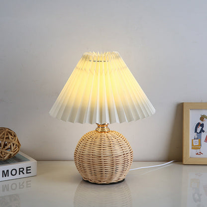 Soft Fabric Shade Nordic LED Bedside Lamp