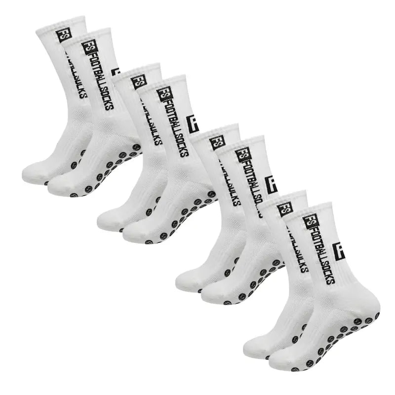 High Quality 4 Pack Football Socks with Grip Soles