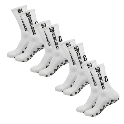 High Quality 4 Pack Football Socks with Grip Soles