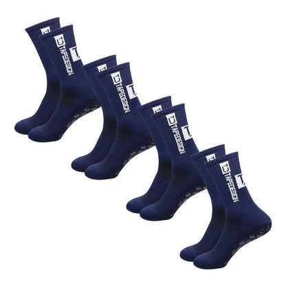 High Quality 4 Pack Football Socks with Grip Soles
