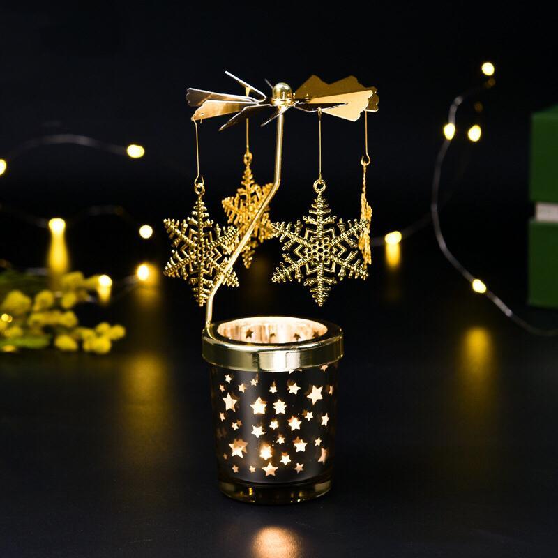 Rotating Metal Candle Displays