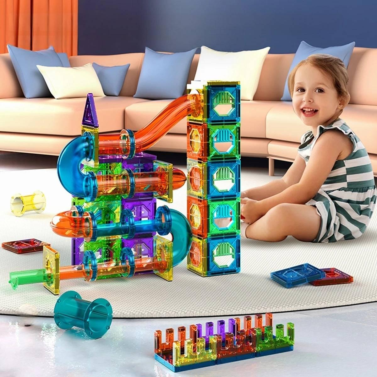 Fun Magnetic Building Blocks for Kids Ages 3+ - Halri