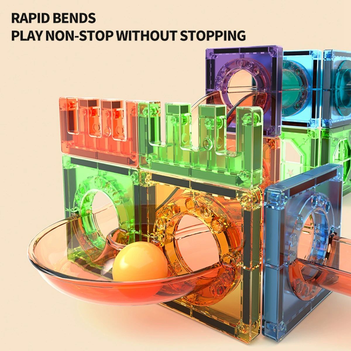 STEM Building Toy Helps Spatial Skill Development with Strong Magnetic Design, Safe for Ages 3+
