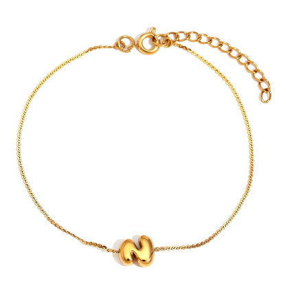 Tiny Alphabet Letter Charm Bracelet