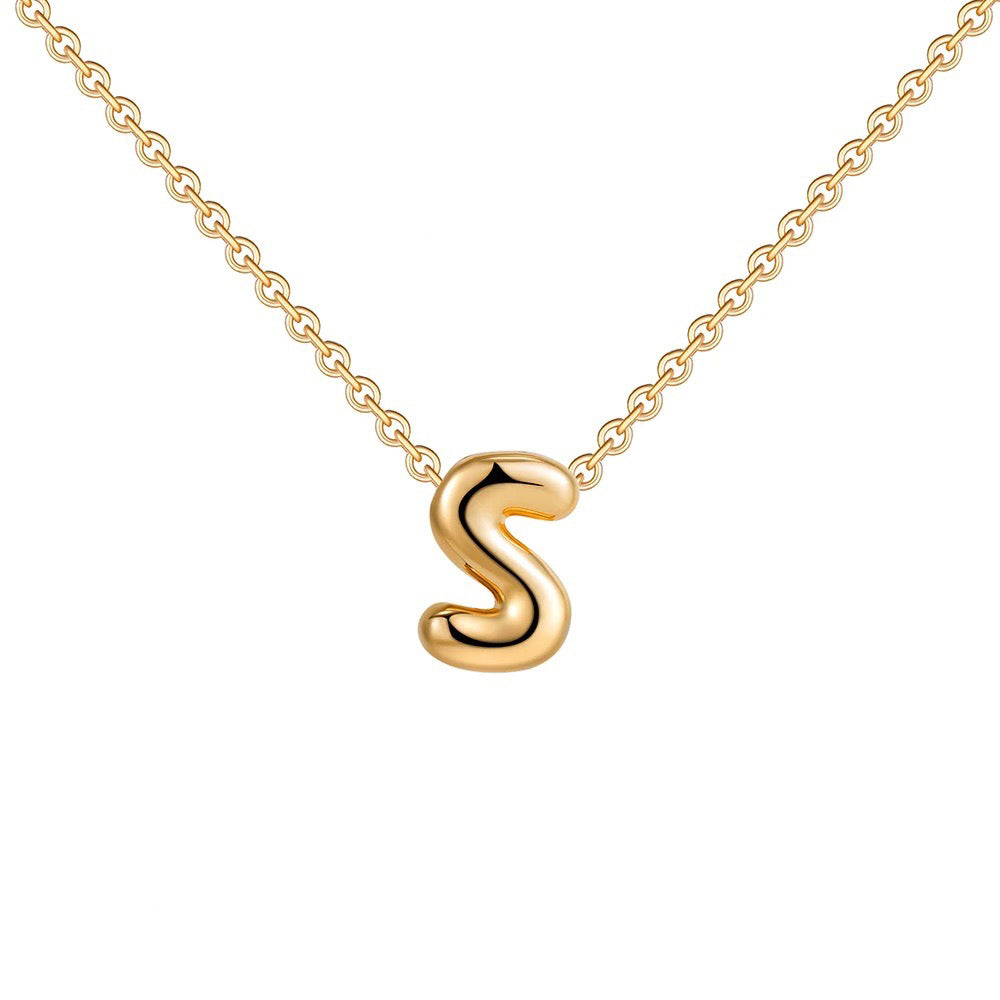 Delicate Script Monogram Initial Necklace