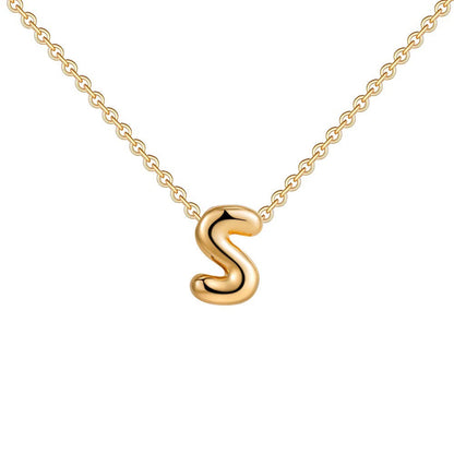 Delicate Script Monogram Initial Necklace