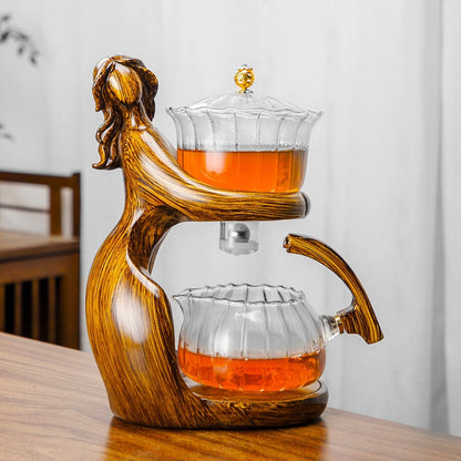 Magical Ocean Whimsy Wood Teapot