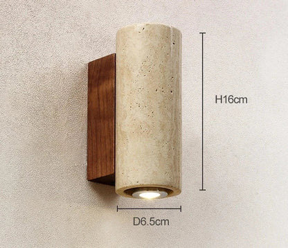 Elegant Stone LED Wall Light