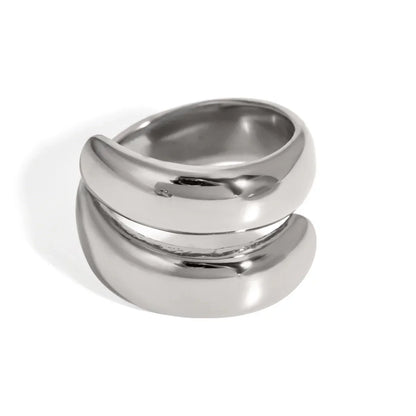Simple 18k Gold Flat Band Ring
