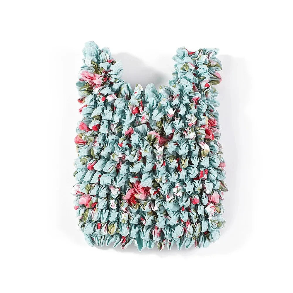 Small Floral Elastic Tote Shopping Bag