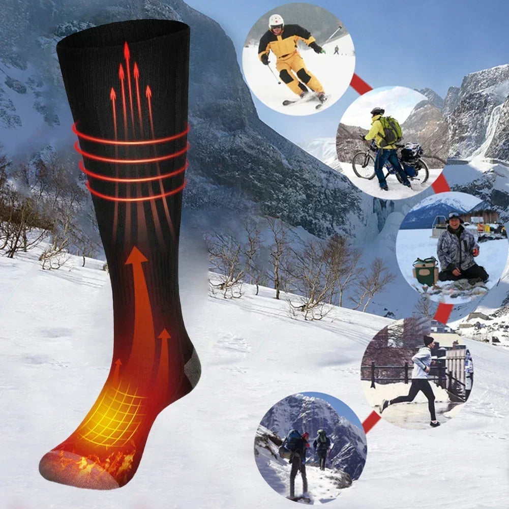 Cozy Heated Socks with Rechargeable Power Bank - Halri