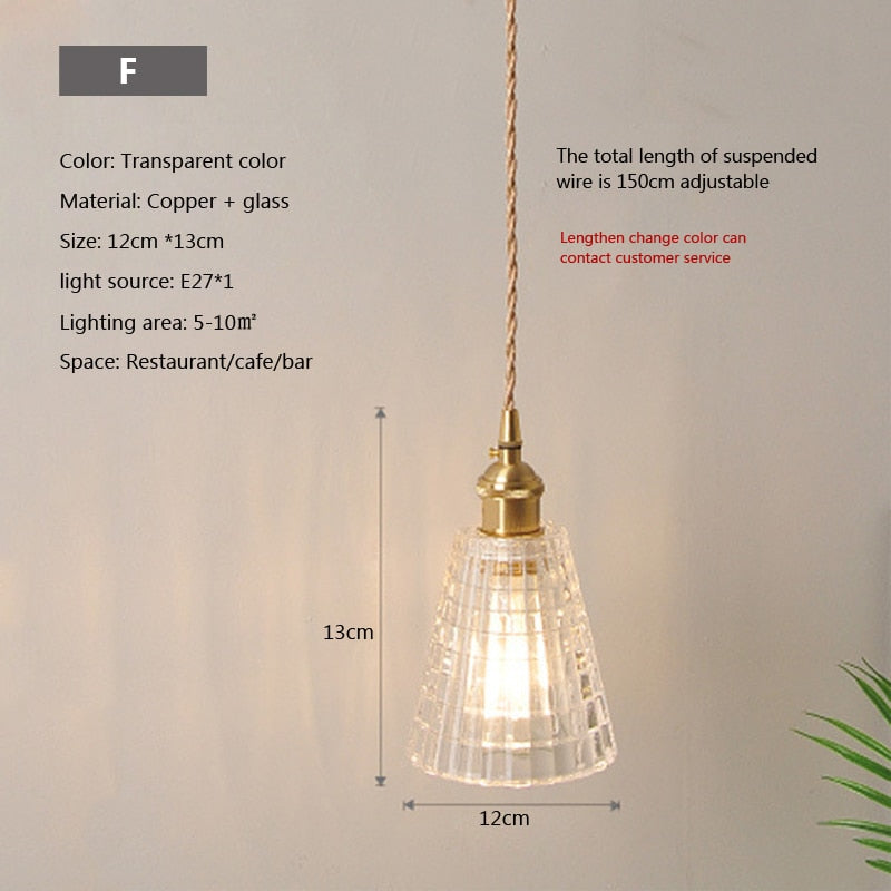 Clear Glass Modern Pendant Light