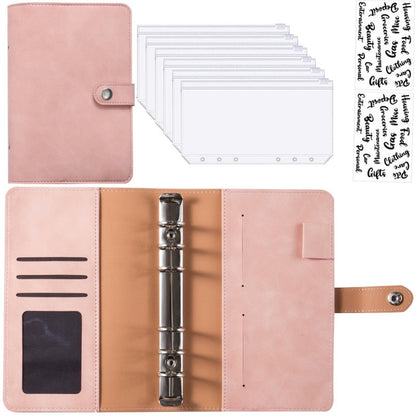 Practical Leather Wallet Notebook Expense Tracker