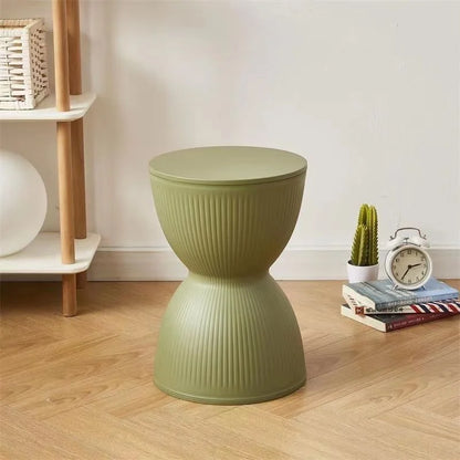 Modern Slim Hourglass Side Table