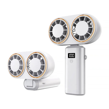 Portable Rechargeable Handheld Fan with Digital Screen - Halri