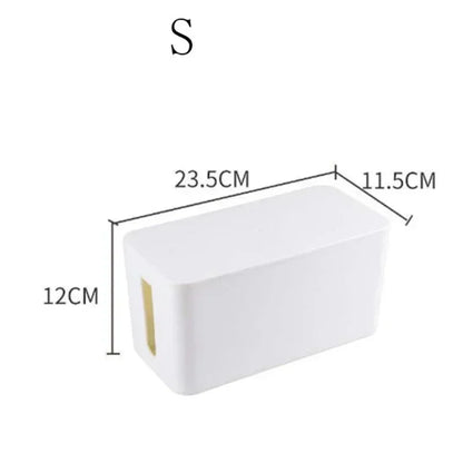 Compact Cable Management Box with Lid