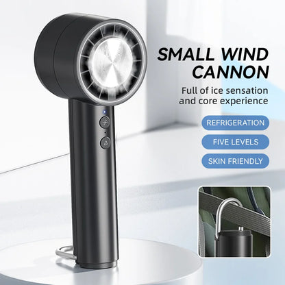 Compact Portable Handheld Fan with 5 Speed Settings