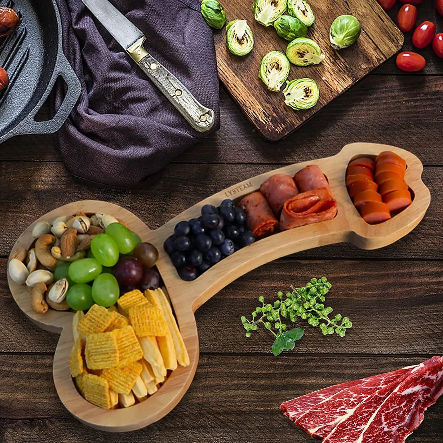 Humoristic Party Serving Platter Board - Halri